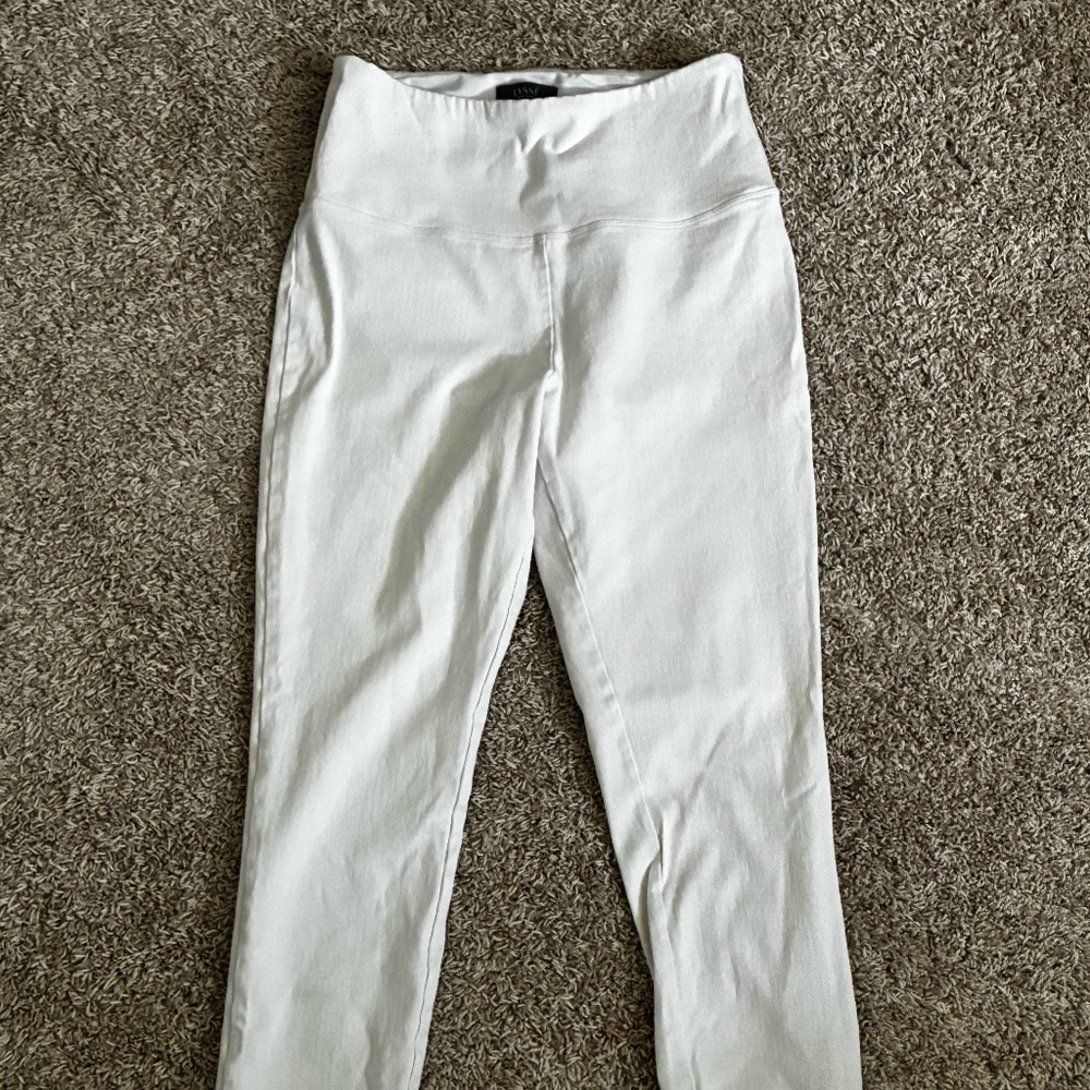 Lyssé White Cotton Pants